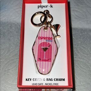 Piper K Pink Espresso Martini Bag Charm 💕